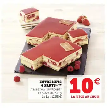 Super U Entremets 6 Parts offre