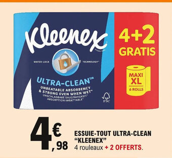 E.Leclerc Essuie-tout Ultra-Clean "Kleenex" offre