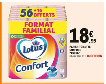 E.Leclerc Papier Toilette Confort "Lotus" offre