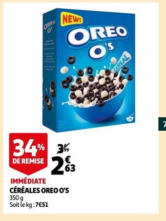 Auchan Céréales oreo o´s offre
