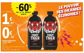 E.Leclerc Boisson énergisante "Crazy Tiger" offre