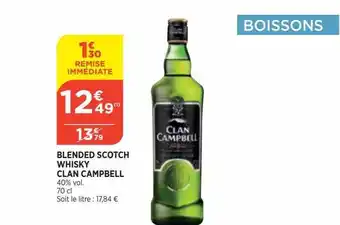 Bi1 Blended Scotch Whisky Clan Campbell offre