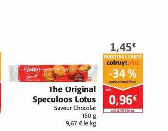 Colruyt The Original Speculoos Lotus offre