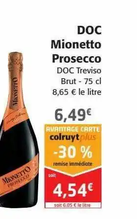 Colruyt Doc Mieonetto Prosecco offre