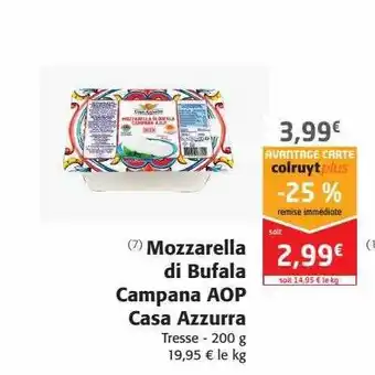 Colruyt Mozzarella Di Bufala Campana Aop Casa Azzurra offre