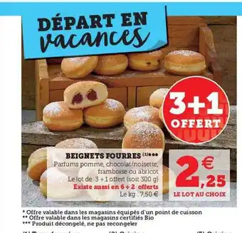 U Express Beignets Fourrés offre