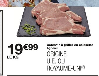Monoprix Côtes*** À Griller En Caissette offre