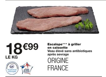 Monoprix Escalope*** À Griller en caissette offre
