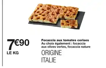 Monoprix Focaccia Aux Tomates Cerises offre