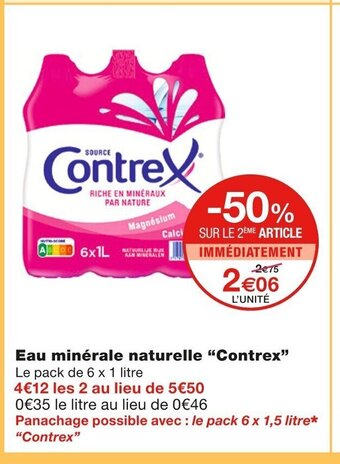 Monoprix Eau Minérale Naturelle "Contrex" offre