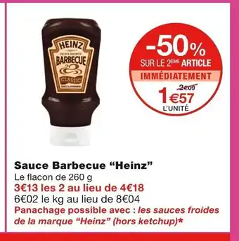 Monoprix Sauce Barbecue "Heinz" offre
