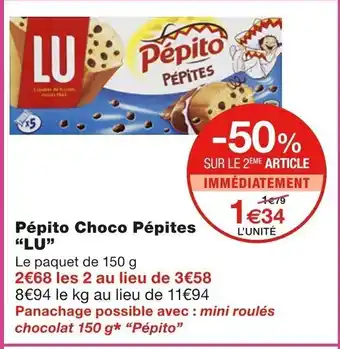 Pépito Choco Pépites "Lu"