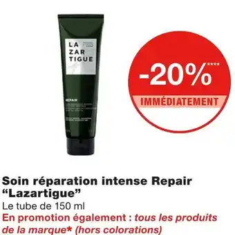 Lazartigue bon plan sur le soin réparation intense repair de la marque lazartigue