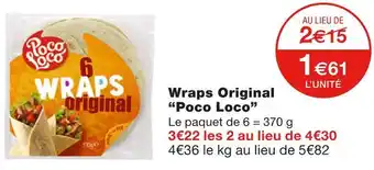 Monoprix Poco loco wraps original offre