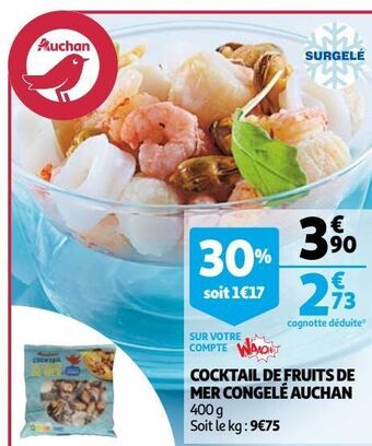 Auchan Supermarché Cocktail de fruits de mer congelé auchan offre