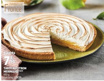 Tarte au citron meringuée