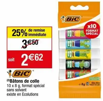 Migros Bâton de colle bic offre
