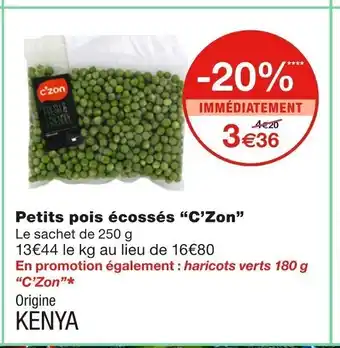 Monoprix Petits Pois écossés "C'Zon offre