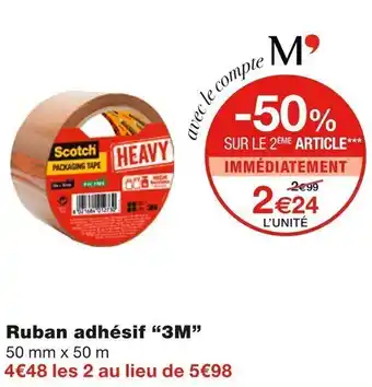 Monoprix "3M" ruban adhésif offre