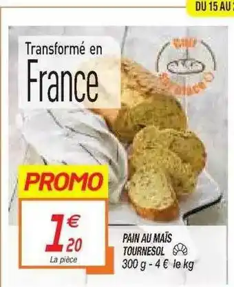 Pain Au Mais Tournesol