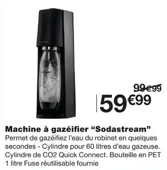 Monoprix "SODASTREAM" machine à gazéifier offre
