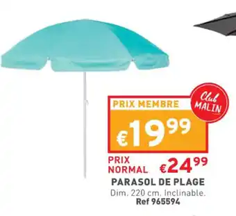 Trafic Parasol de plage offre