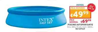 Trafic INTEX piscine autoportante offre