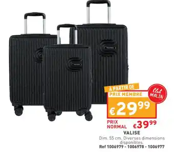 Trafic Valise offre