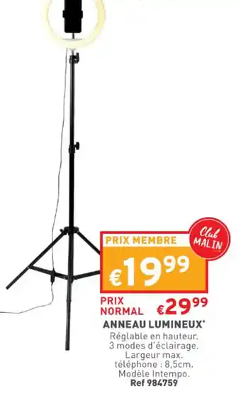 Trafic Anneau lumineux offre