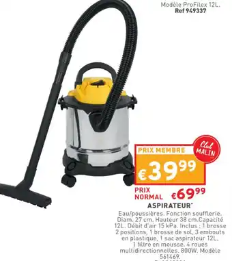 Trafic Aspirateur offre