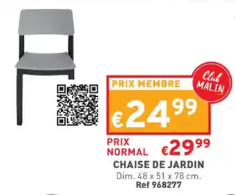 Trafic Chaise de jardin offre