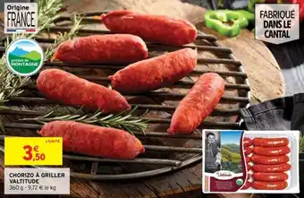 Intermarché Chorizo à griller valtitude offre