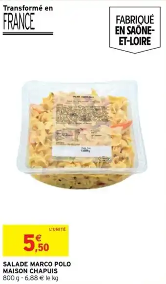 Intermarché Salade marco pold maison chapuis offre