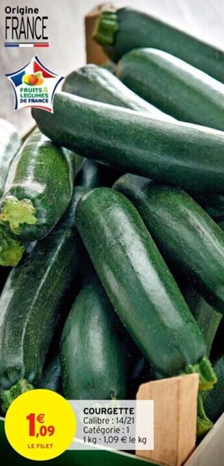 Intermarché Courgette offre