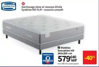 Conforama Matelas sensation HD 140x190 cm offre