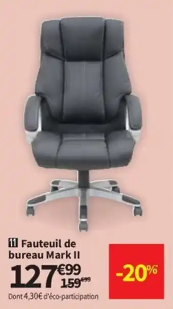 Conforama Fauteuil de bureau mark II offre