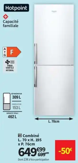 Conforama Combiné L. 70 x H. 195 x P. 76cm offre