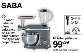 Conforama SABA robot pâtissier offre