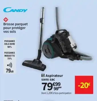 Conforama CANDY aspirateur sans sac offre