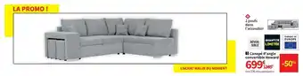 Conforama Canapé d'angle convertible howard offre