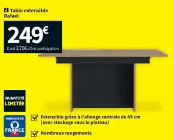 Conforama Table extensible rafael offre