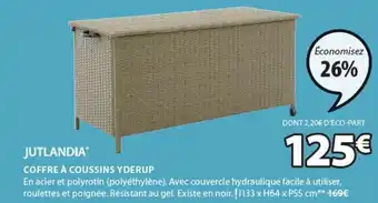 JYSK JUTLANDIA coffre a coussins yderup offre