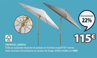 JYSK Parasol lemvig offre