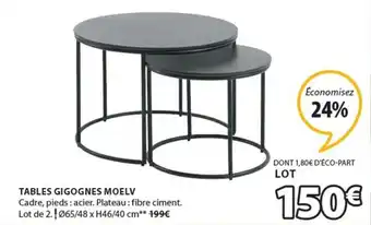 JYSK Tables gigognes moelv offre
