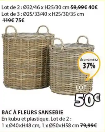 JYSK Bac à fleurs sansebie offre