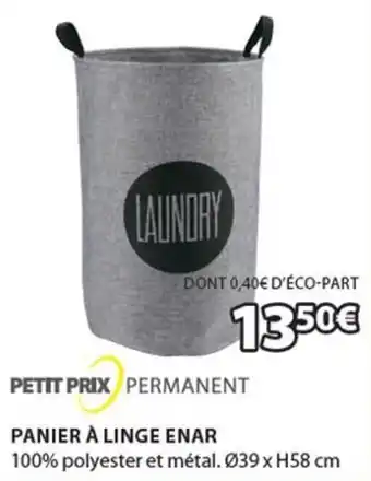 JYSK PETIT PRIX PERMANENT panier à linge enar offre