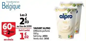 Auchan Supermarché Yaourt alpro offre