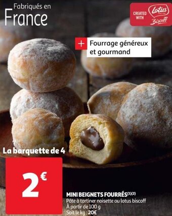 Auchan Supermarché Mini beignets fourrés offre