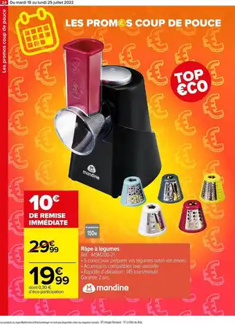 Carrefour Râpe à Légumes offre