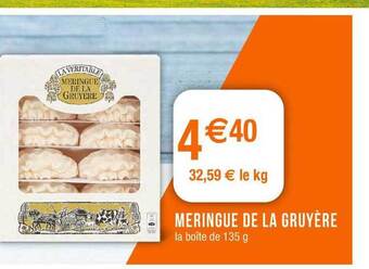 Migros Meringue De La Gruyère offre